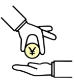 現金支払い