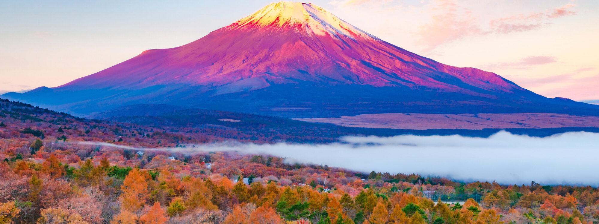 富士山と裾野に広がる景色