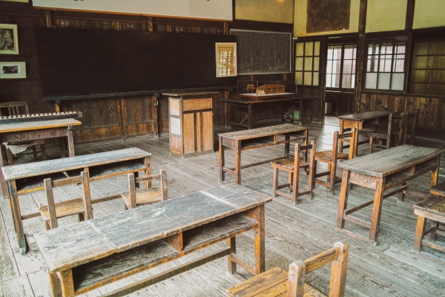 昭和初期の小学校教室