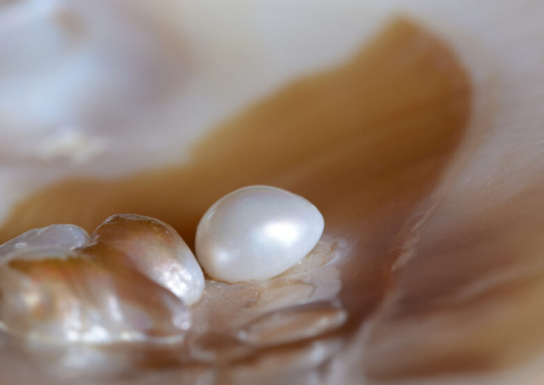 ドロップ型の真珠